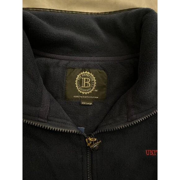 The Bradford Exchange Mens New Sz XXL Zip Up Long Sleeve Navy Blue Fleece Jacket - Picture 7 of 16